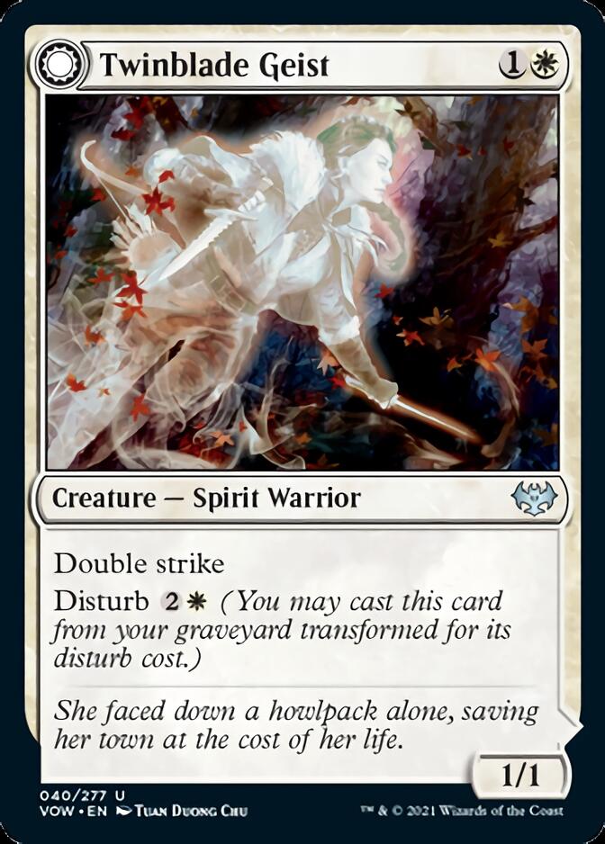 Twinblade Geist // Twinblade Invocation [Innistrad: Crimson Vow] Magic: The Gathering