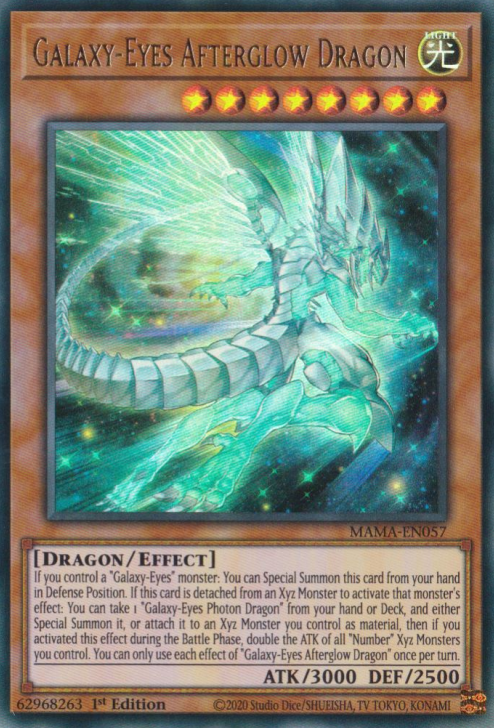 Galaxy-Eyes Afterglow Dragon [MAMA-EN057] Ultra Rare Yu-Gi-Oh!