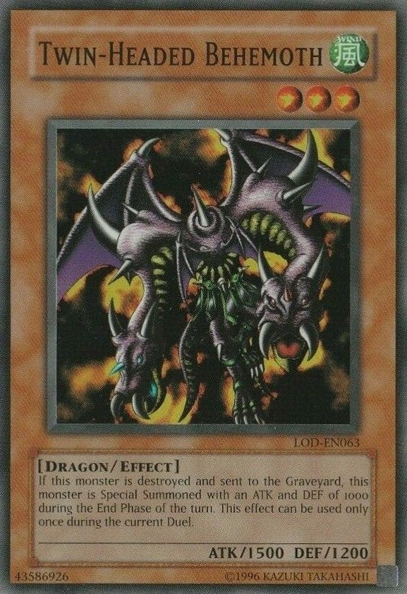 Twin-Headed Behemoth [LOD-EN063] Super Rare Yu-Gi-Oh!