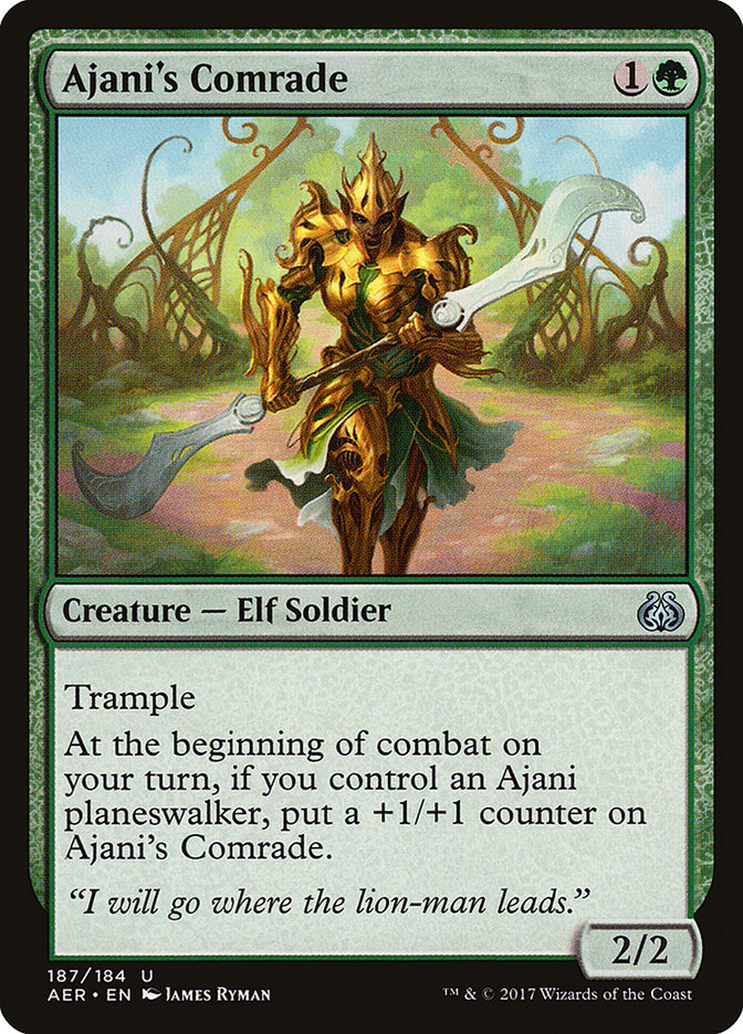 Ajani's Comrade [Aether Revolt] Magic: The Gathering