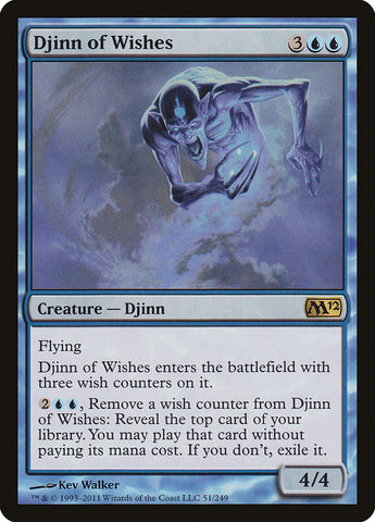 Djinn of Wishes [Magic 2012] Magic: The Gathering
