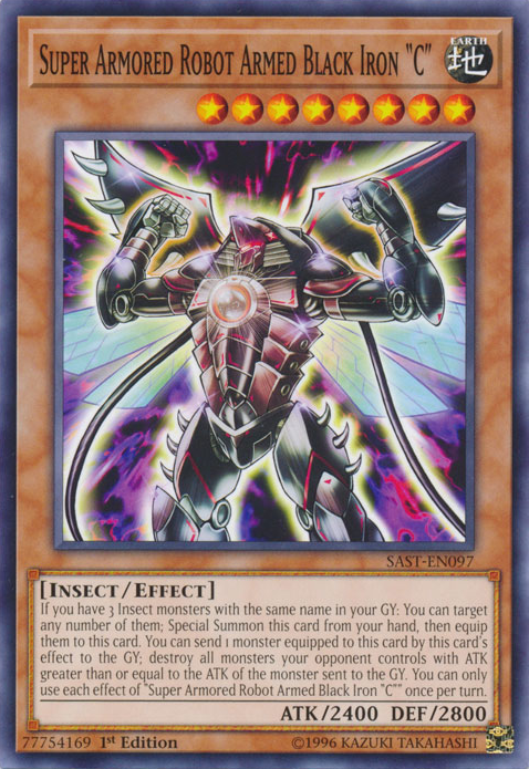 Super Armored Robot Armed Black Iron "C" [SAST-EN097] Common Yu-Gi-Oh!