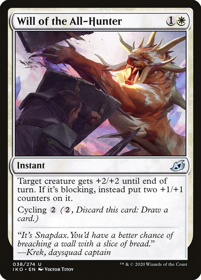 Will of the All-Hunter [Ikoria: Lair of Behemoths] Magic: The Gathering