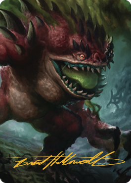 Hezrou Art Card (Gold-Stamped Signature) [Commander Legends: Battle for Baldur's Gate Art Series] Magic: The Gathering