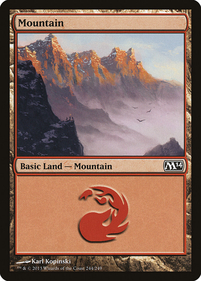 Mountain (244) [Magic 2014] Magic: The Gathering