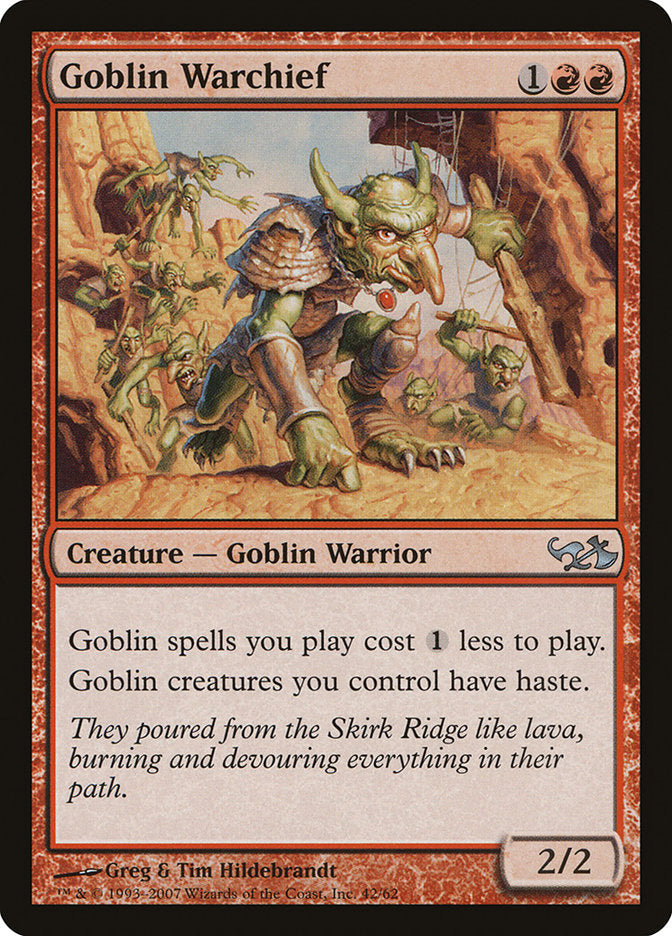 Goblin Warchief [Duel Decks: Elves vs. Goblins] Magic: The Gathering
