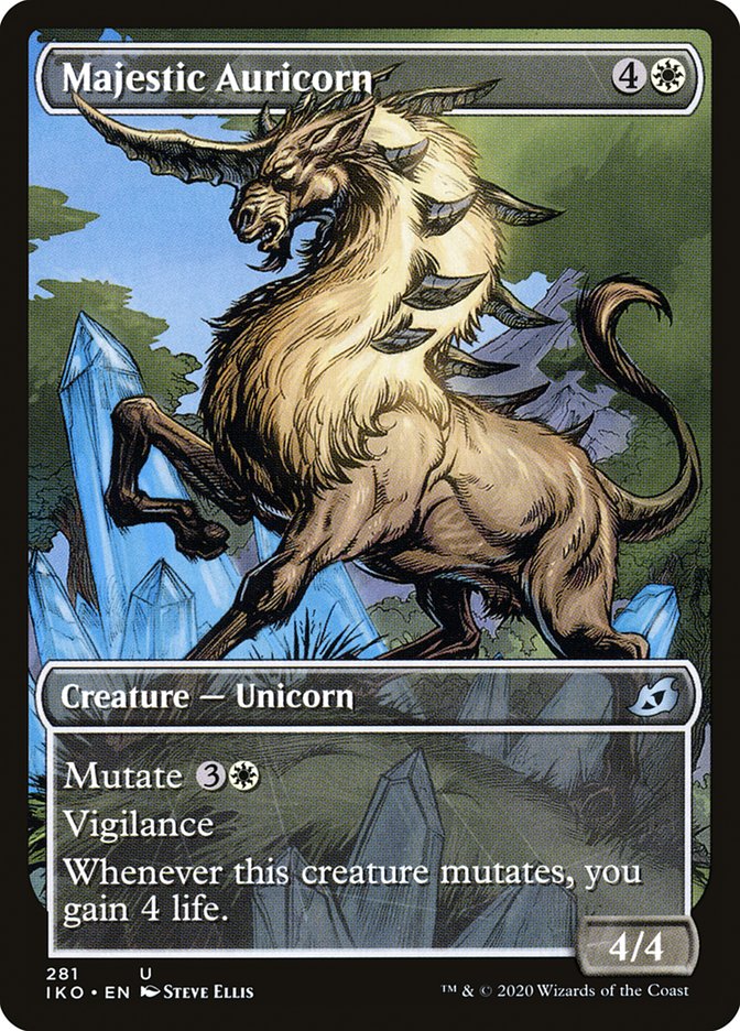 Majestic Auricorn (Showcase) [Ikoria: Lair of Behemoths] Magic: The Gathering