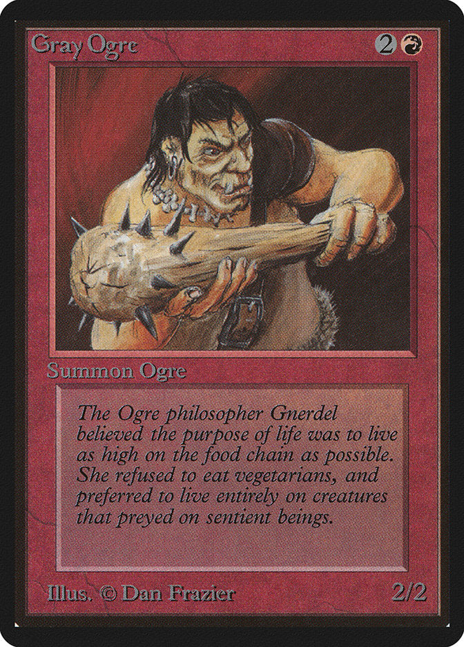 Gray Ogre [Beta Edition] Magic: The Gathering