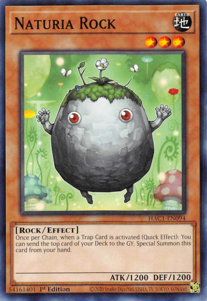 Naturia Rock (Duel Terminal) [HAC1-EN094] Parallel Rare Yu-Gi-Oh!