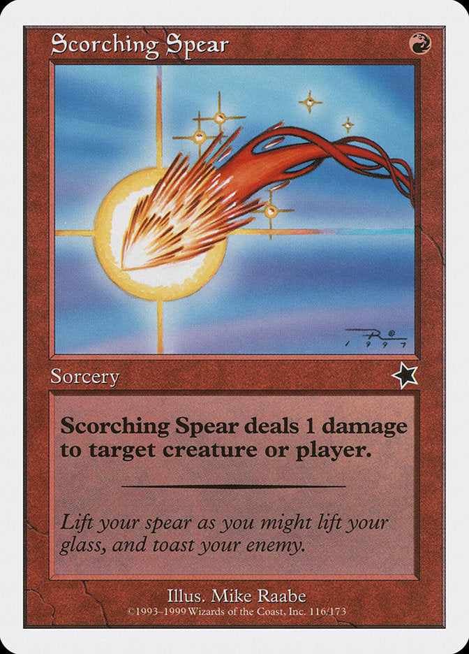 Scorching Spear [Starter 1999] Magic: The Gathering