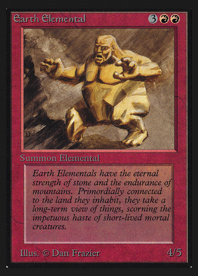 Earth Elemental [International Collectors' Edition] Magic: The Gathering