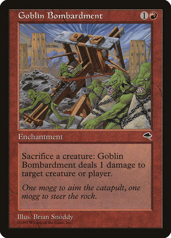 Goblin Bombardment [Tempest] Magic: The Gathering