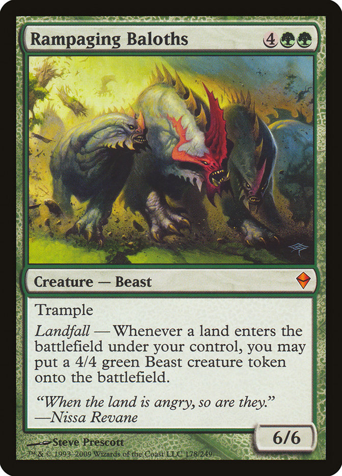 Rampaging Baloths [Zendikar] Magic: The Gathering