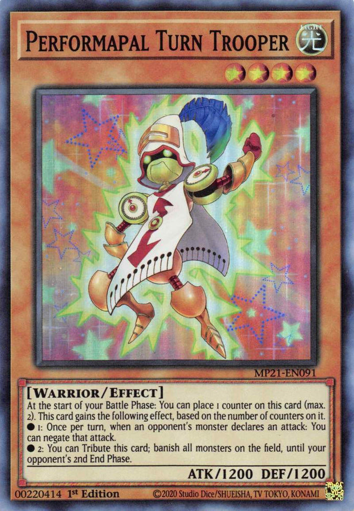 Performapal Turn Trooper [MP21-EN091] Super Rare Yu-Gi-Oh!
