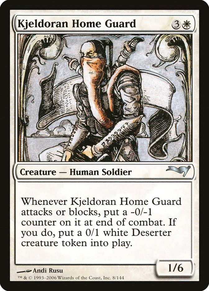 Kjeldoran Home Guard [Coldsnap Theme Decks] Magic: The Gathering