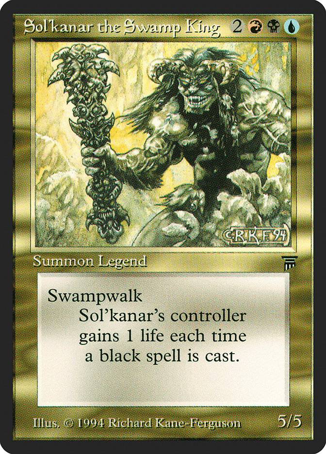 Sol'kanar the Swamp King [Legends] Magic: The Gathering