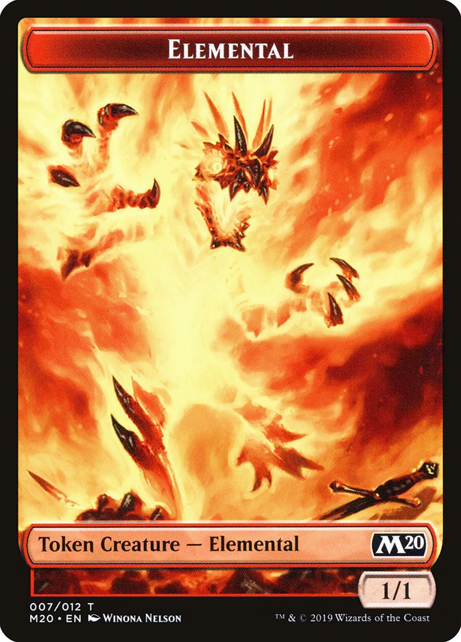 Elemental Token [Core Set 2020 Tokens] Magic: The Gathering