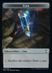 Clue // Elemental (005) Double-Sided Token [Streets of New Capenna Commander Tokens] Magic: The Gathering