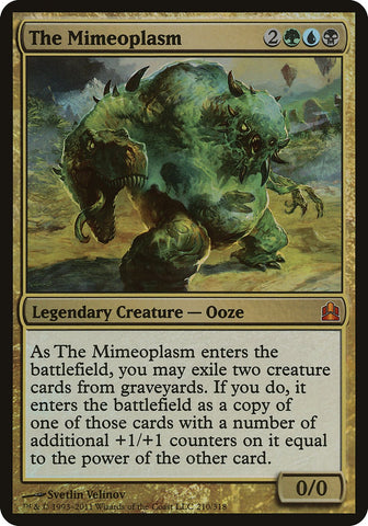 The Mimeoplasm (Oversized) [Commander 2011 Oversized] Magic: The Gathering
