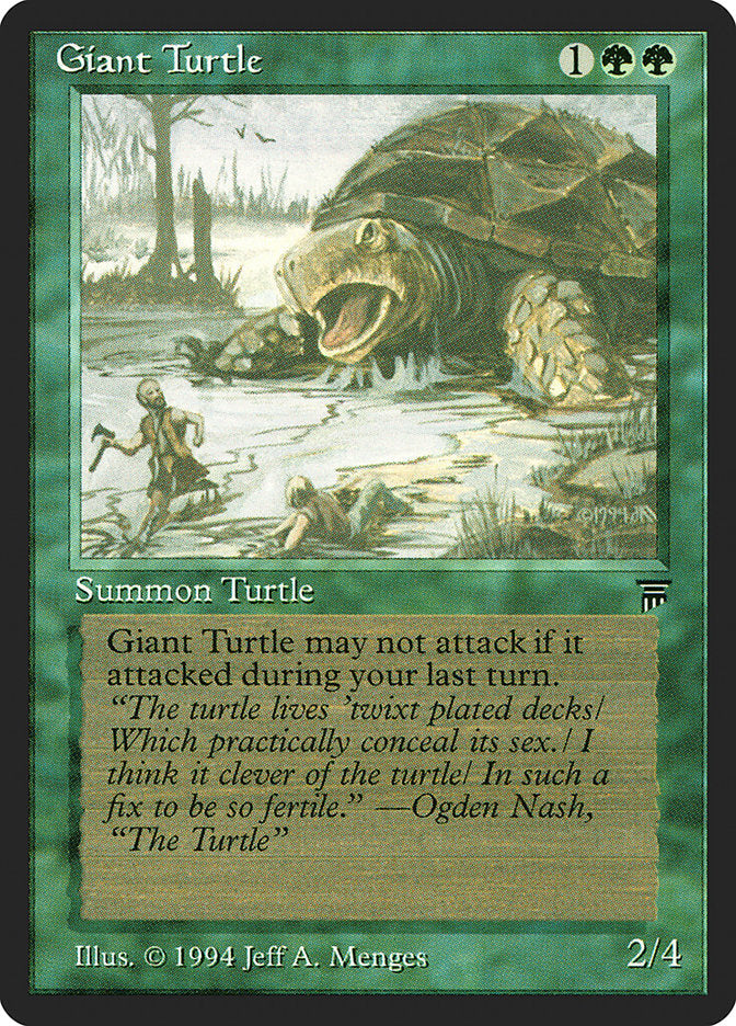 Giant Turtle [Legends] Magic: The Gathering
