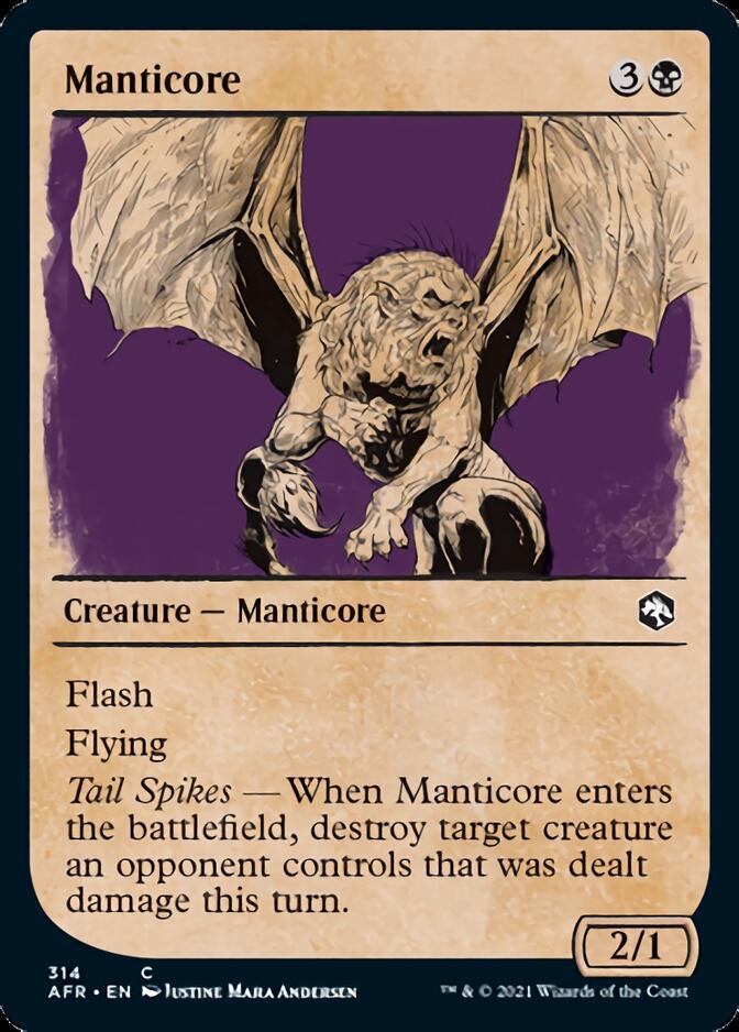 Manticore (Showcase) [Dungeons & Dragons: Adventures in the Forgotten Realms] Magic: The Gathering
