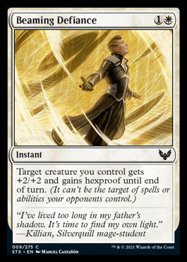 Beaming Defiance [Strixhaven: School of Mages] Magic: The Gathering