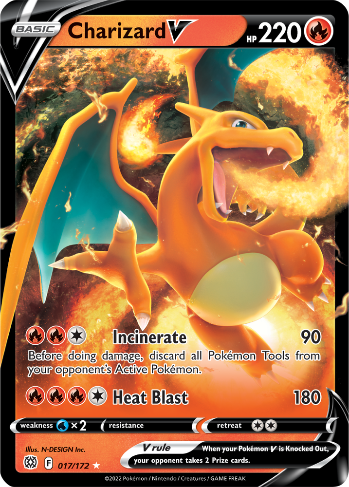Charizard V (017/172) [Sword & Shield: Brilliant Stars] Pokémon