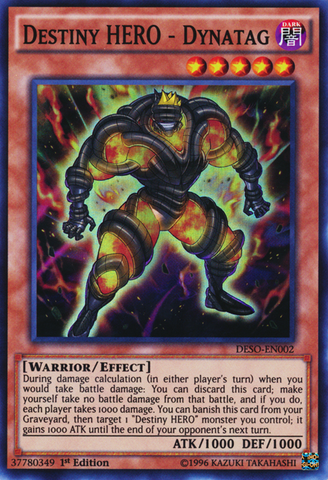 Destiny HERO - Dynatag [DESO-EN002] Super Rare Yu-Gi-Oh!
