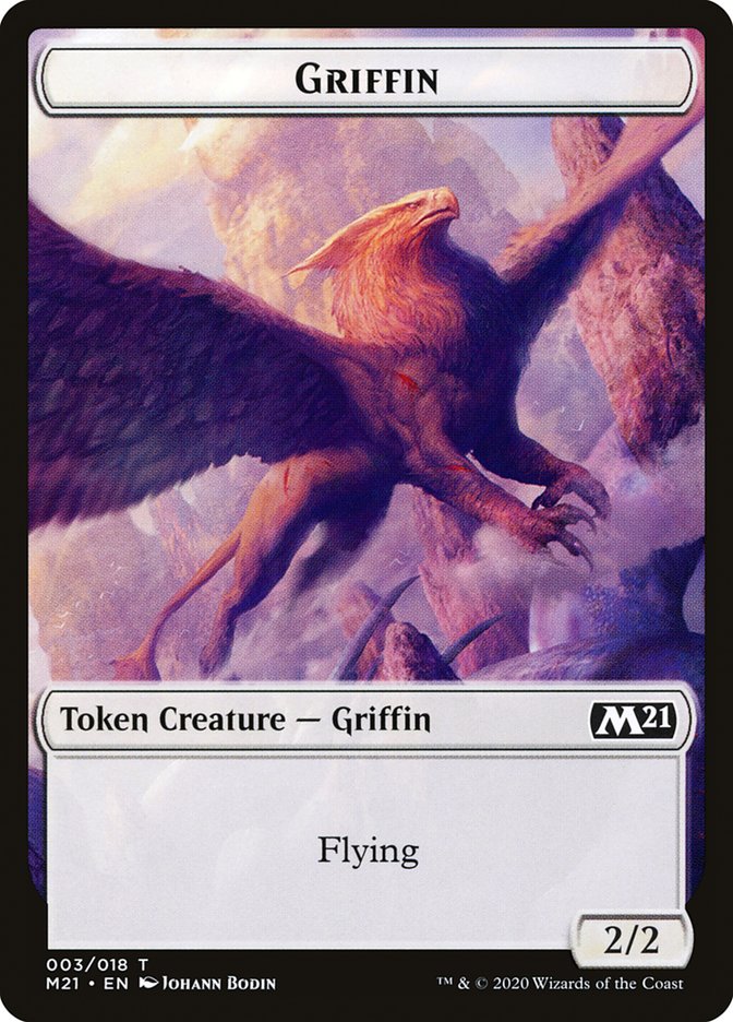 Goblin Wizard // Griffin Double-Sided Token [Core Set 2021 Tokens] Magic: The Gathering