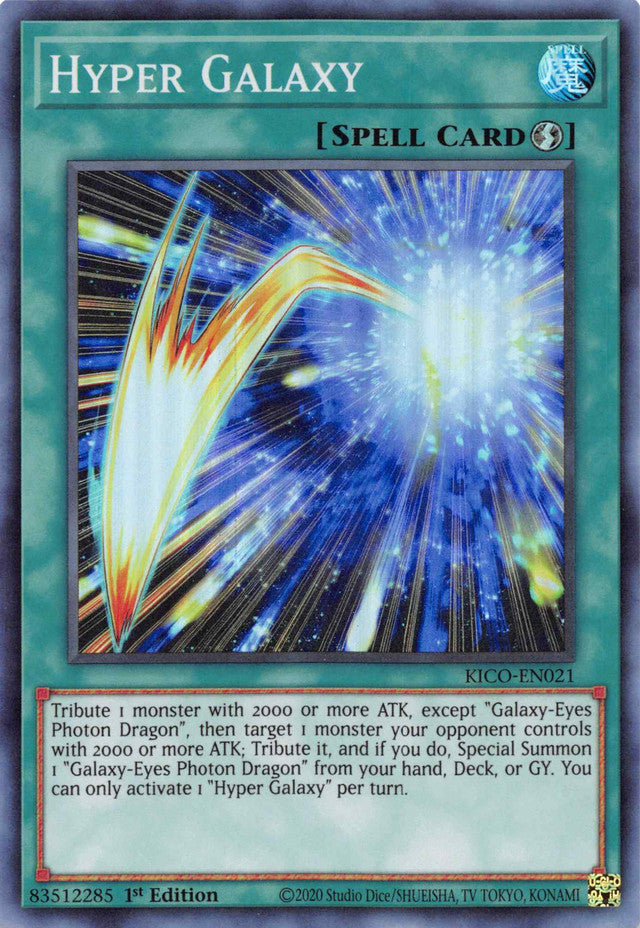 Hyper Galaxy (Super Rare) [KICO-EN021] Super Rare Yu-Gi-Oh!
