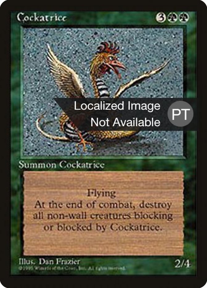 Cockatrice [Fourth Edition (Foreign Black Border)] Magic: The Gathering