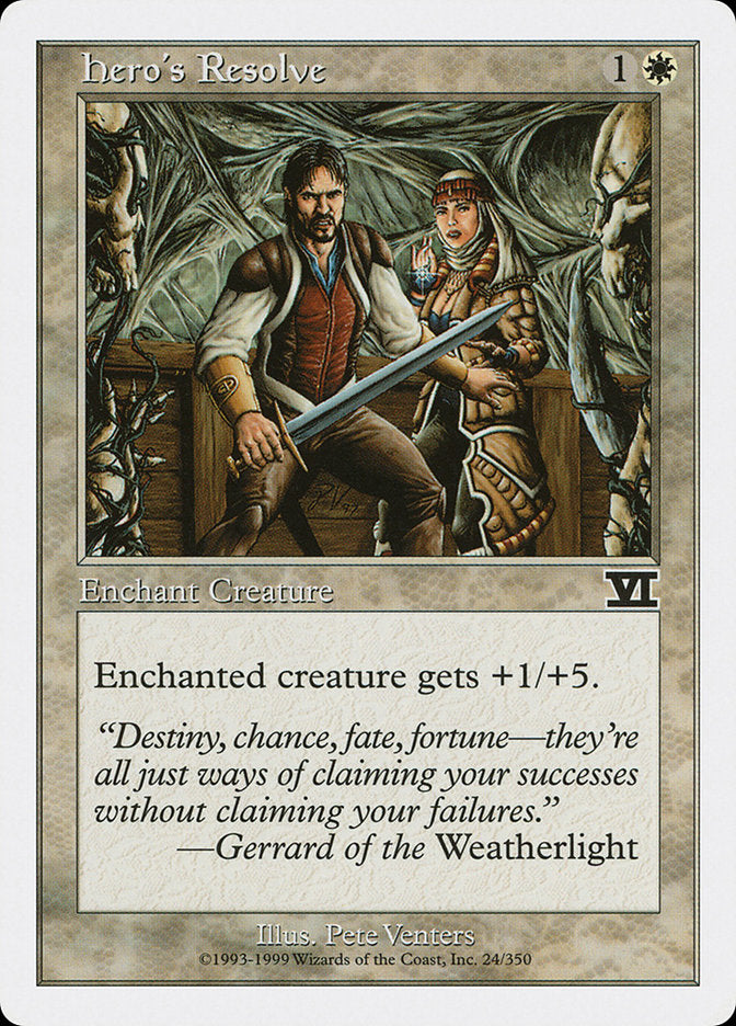 Hero's Resolve [Classic Sixth Edition] Magic: The Gathering