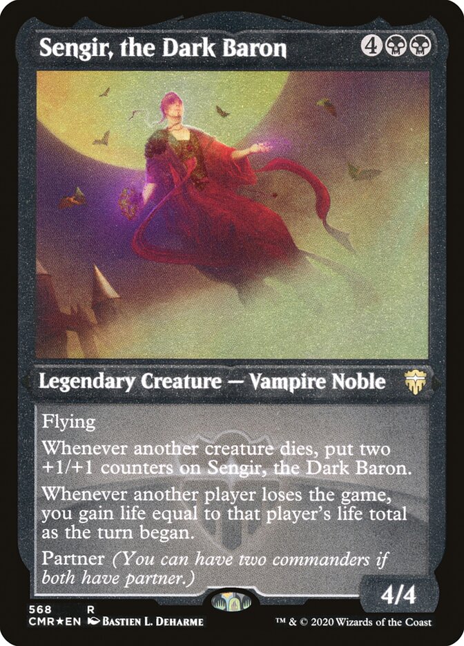 Sengir, the Dark Baron (Etched) [Commander Legends] Magic: The Gathering