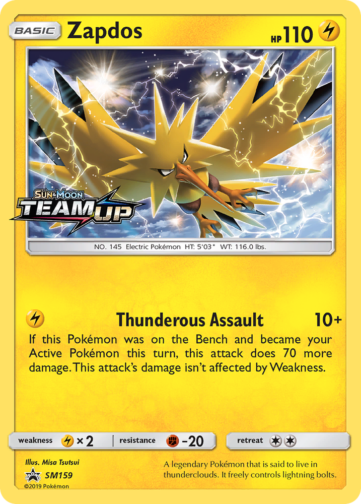 Zapdos (SM159) [Sun & Moon: Black Star Promos] Pokémon