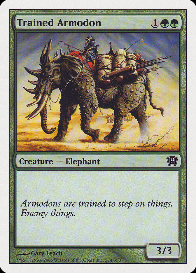 Trained Armodon [Ninth Edition] Magic: The Gathering
