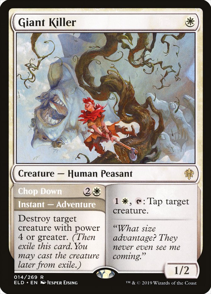 Giant Killer // Chop Down (Promo Pack) [Throne of Eldraine Promos] Magic: The Gathering
