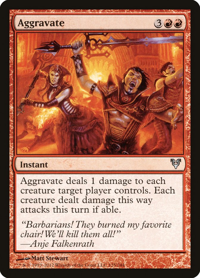 Aggravate [Avacyn Restored] Magic: The Gathering