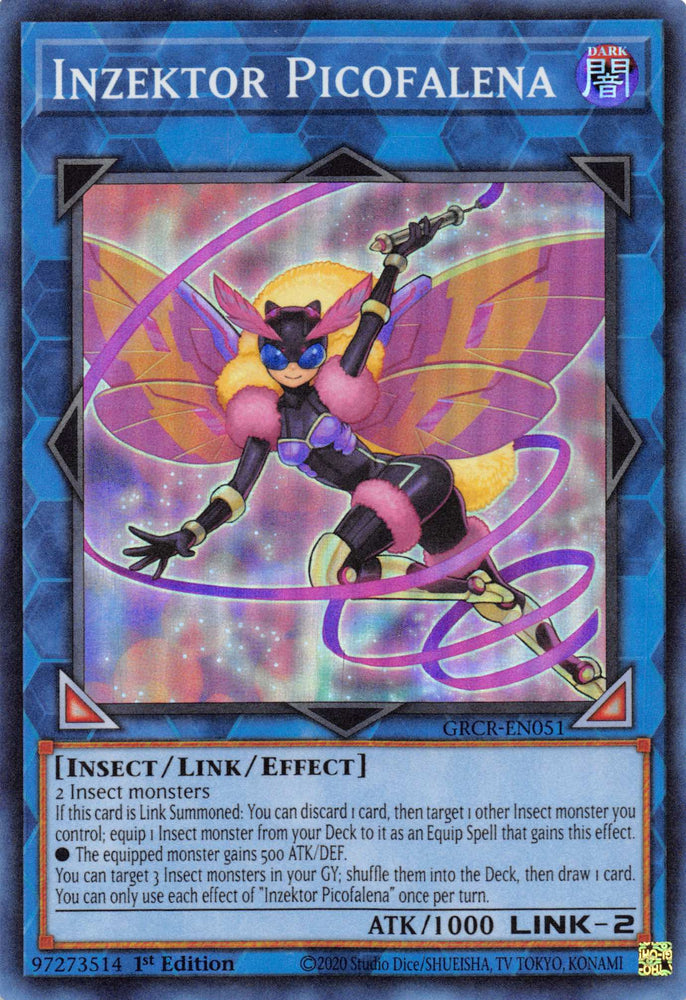 Inzektor Picofalena [GRCR-EN051] Super Rare Yu-Gi-Oh!