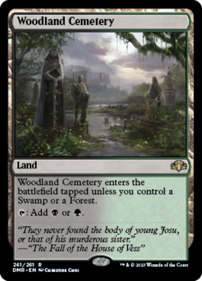 Woodland Cemetery [Dominaria Remastered] Magic: The Gathering