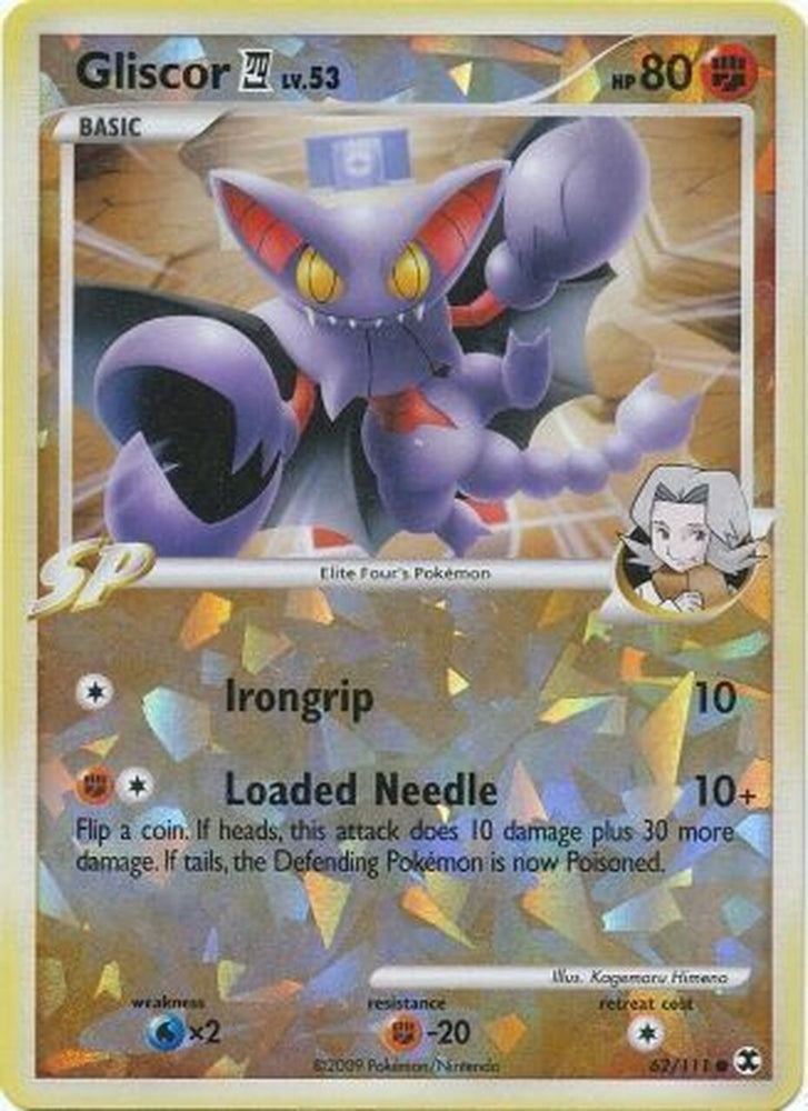 Gliscor (62/111) (Cracked Ice) [Platinum: Rising Rivals] Pokémon