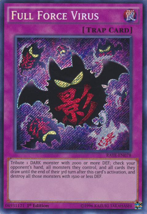 Full Force Virus [RATE-EN078] Secret Rare Yu-Gi-Oh!