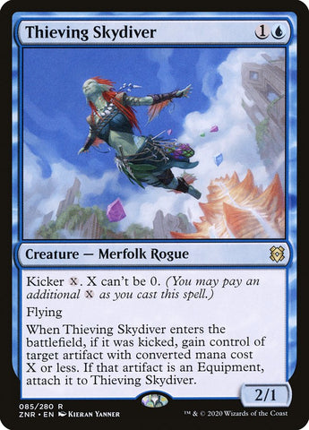 Thieving Skydiver [Zendikar Rising] Magic: The Gathering