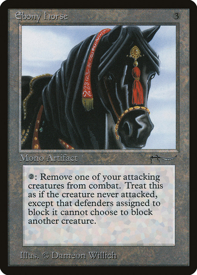 Ebony Horse [Arabian Nights] Magic: The Gathering
