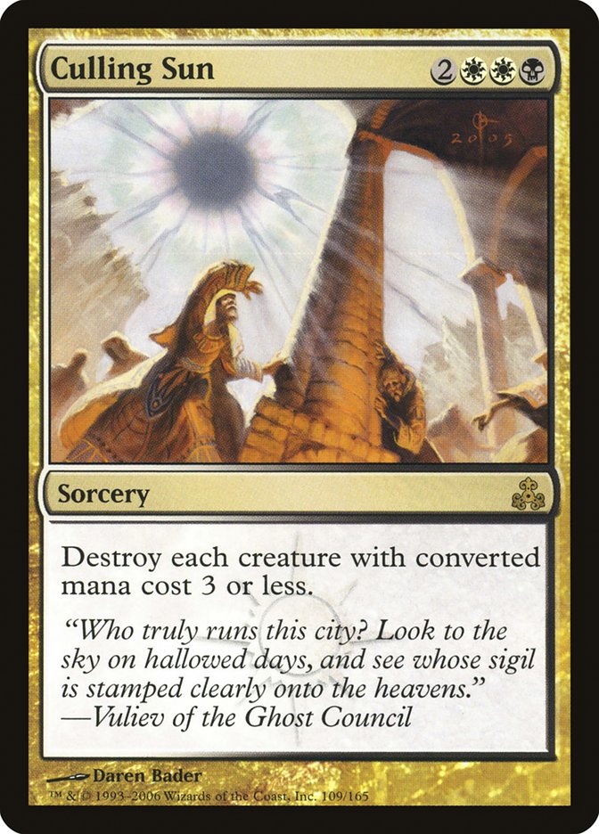 Culling Sun [Guildpact] Magic: The Gathering