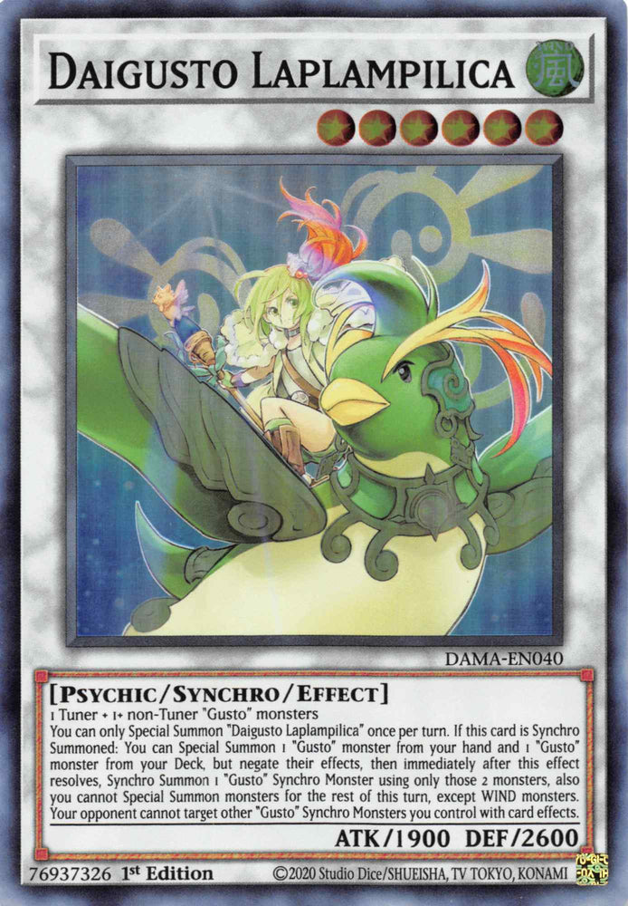 Daigusto Laplampilica [DAMA-EN040] Super Rare Yu-Gi-Oh!