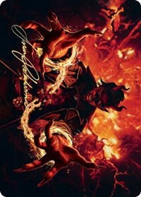 Tibalt's Trickery Art Card (Gold-Stamped Signature) [Kaldheim Art Series] Magic: The Gathering