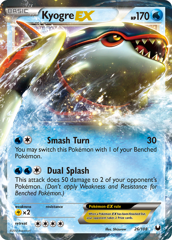 Kyogre EX (26/108) [Black & White: Dark Explorers] Pokémon