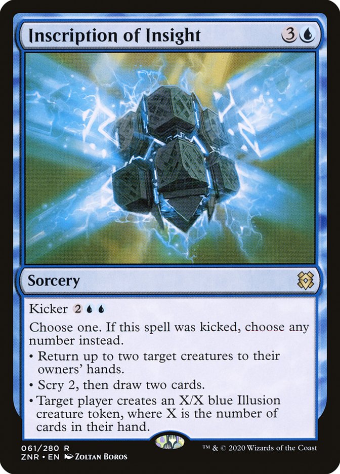 Inscription of Insight [Zendikar Rising] Magic: The Gathering