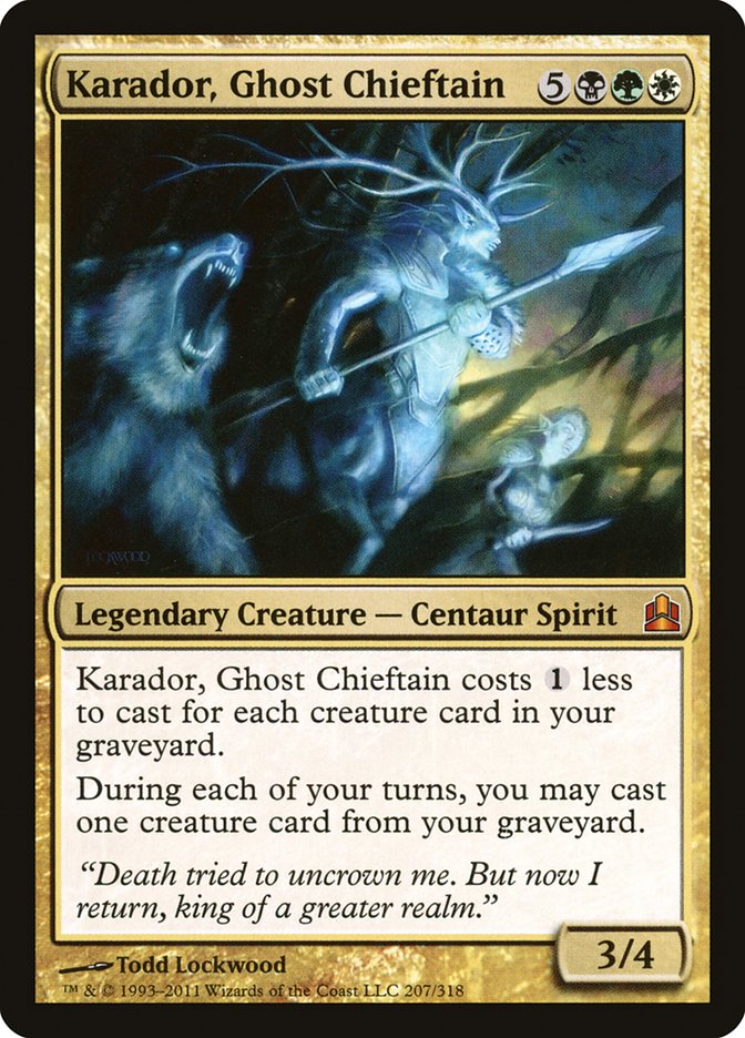 Karador, Ghost Chieftain [Commander 2011] Magic: The Gathering