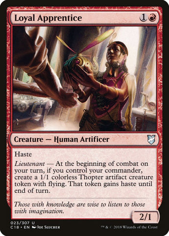 Loyal Apprentice [Commander 2018] Magic: The Gathering